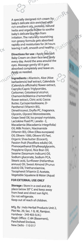Maxisoft Baby Cream