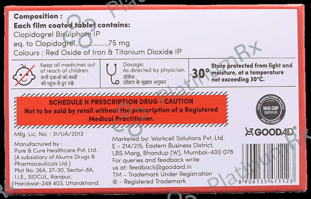 Goodgrel 75mg Tablet 15s