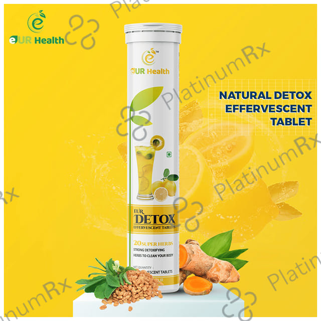 Eur Health Detox Effervescent Tablet Lemon
