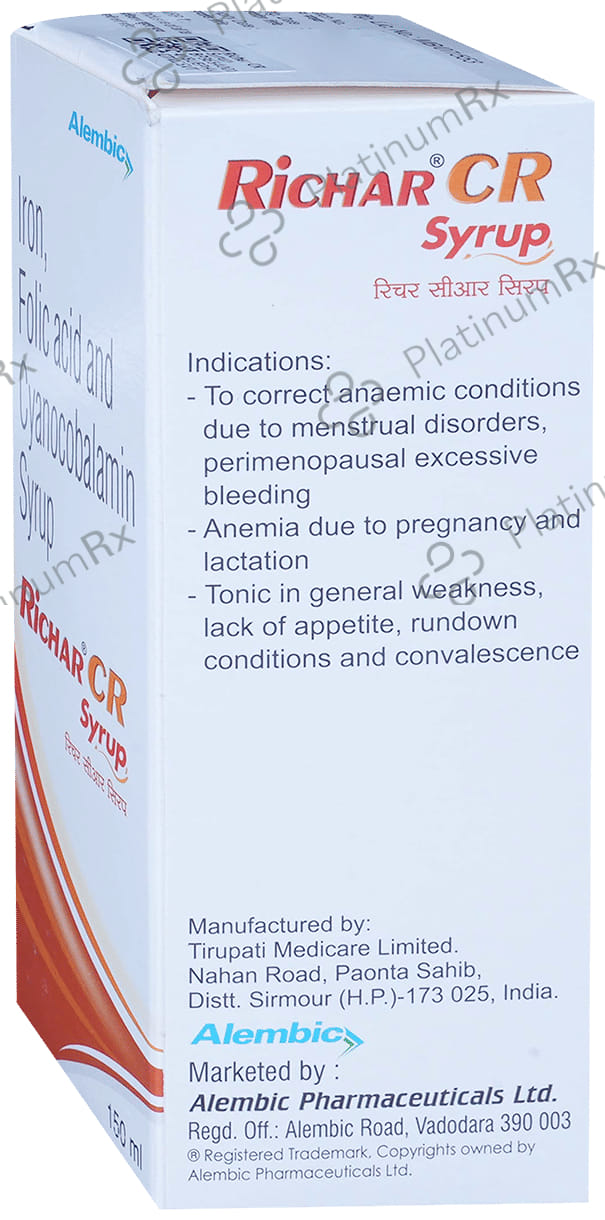 Richar CR 30mg/550mcg Syrup 150ml