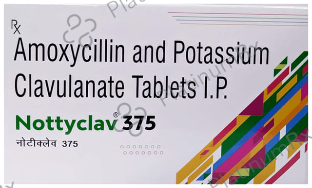 Nottyclav 375 250/125mg Tablet 10s