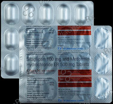 Glura M 100/500mg Tablet XR 15s