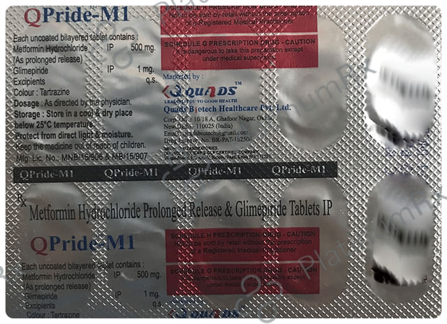QPride M1/500mg Tablet PR 10s