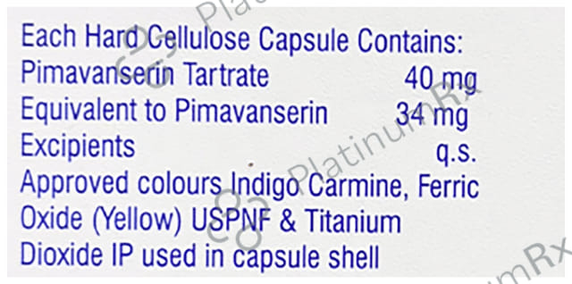 Pimaserin 34mg Capsule 10s