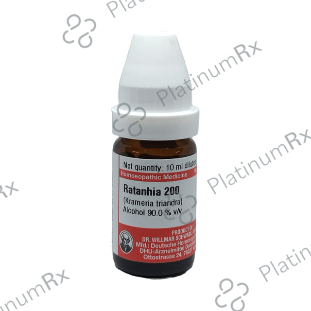 Dr Willmar Schwabe Germany Ratanhia (Krameria Triandra) Dilution 200