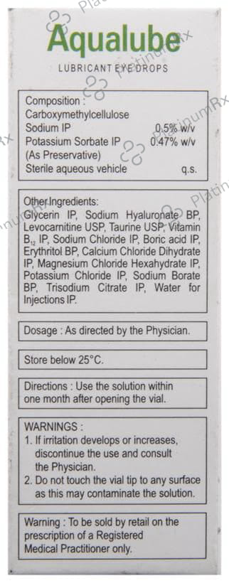 Aqualube 0.5% Eye Drop 10ml