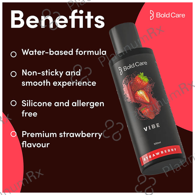 Bold Care Vibe Intimate Lube & Massage Gel Strawberry
