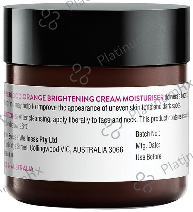 Swisse Skincare Blood Orange Brightening Cream Moisturiser