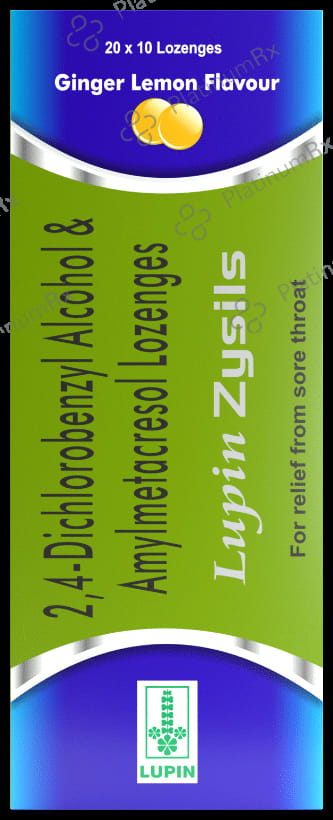 Lupin Zysils Lozenges Ginger Lemon