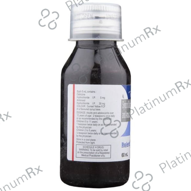 Relent Plus 30/5mg Syrup 60ml