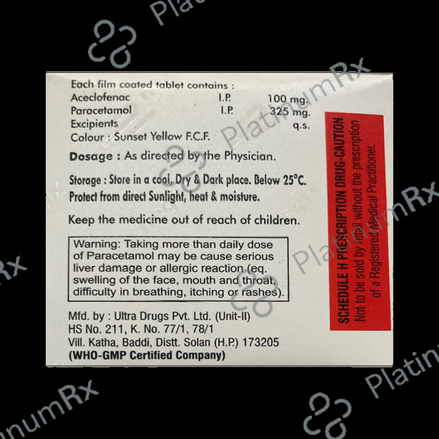Enex P 100mg/325mg Tablet