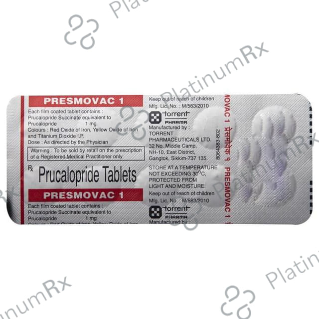 Presmovac 1mg Tablet 10s