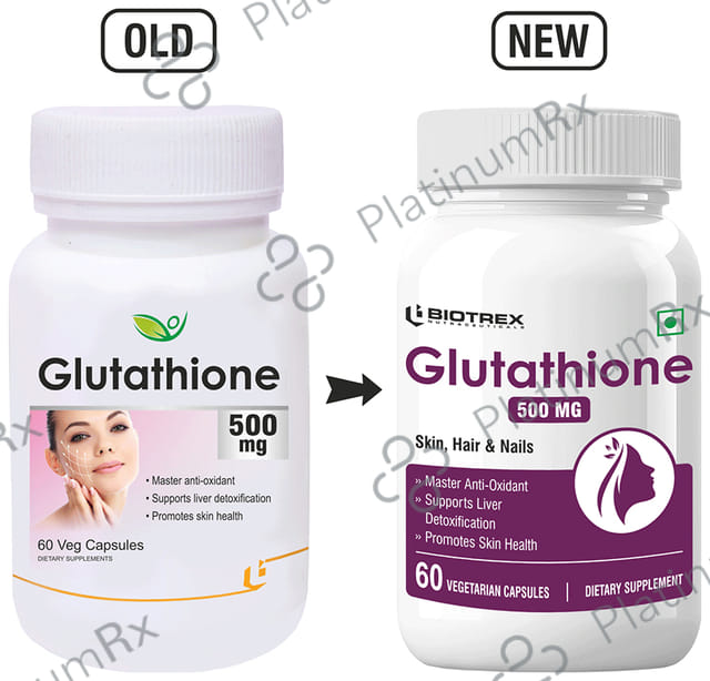 Biotrex Glutathione 500 mg Veg Capsule