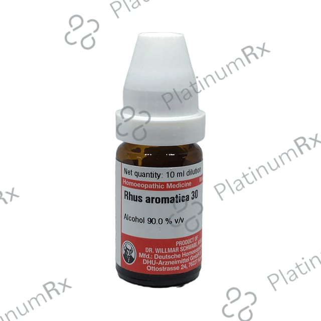 Dr Willmar Schwabe Germany Dilution Rhus Aromatica 30