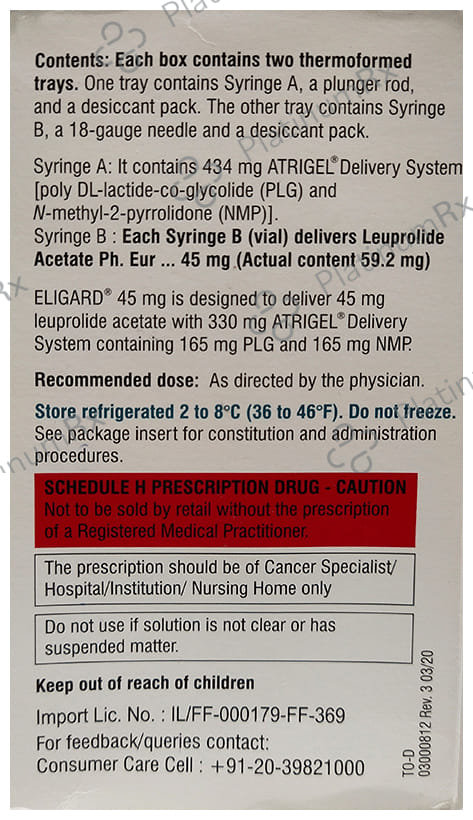 Eligard 45mg Suspension for Injection 1s