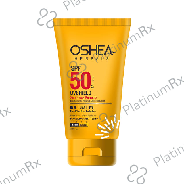 Oshea Herbals UVShield Sun Block Formula SPF 50 Cream 120gm