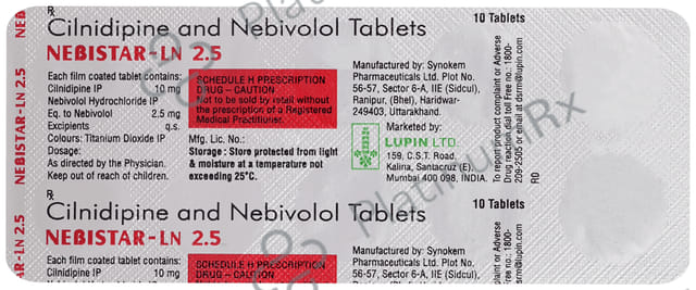 Nebistar LN 2.5/10mg Tablet 10s