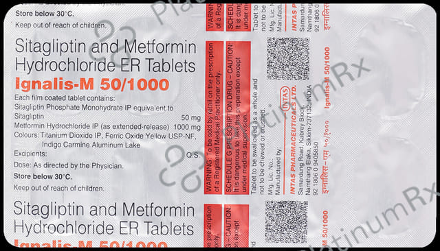 Ignalis M 50/1000mg Tablet ER 10s