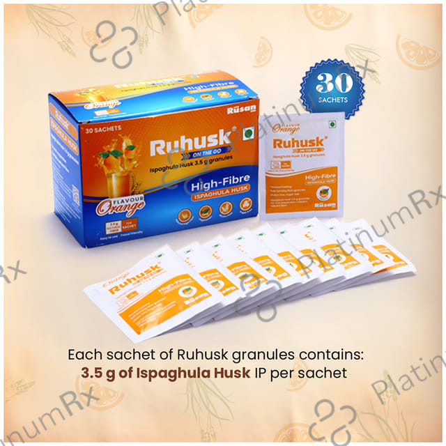 RuHusk Isabgol Orange Sachet