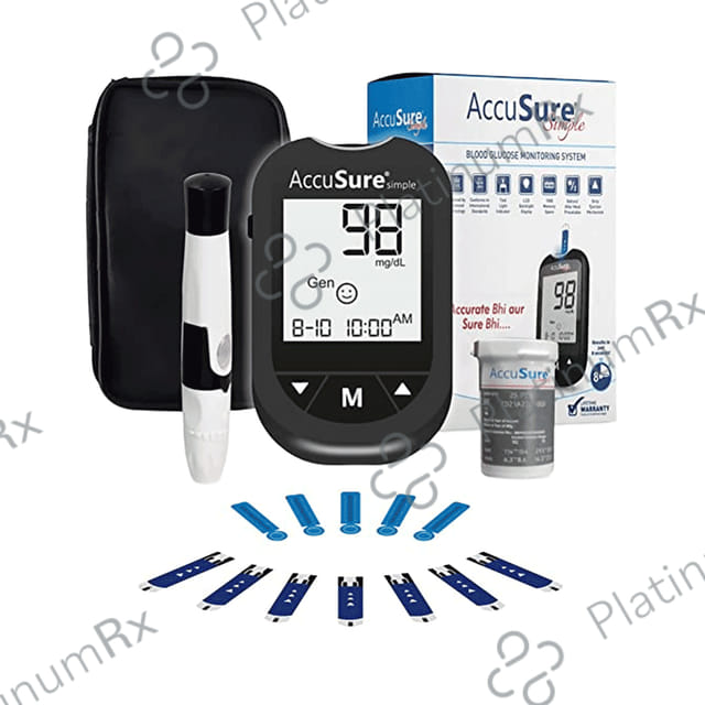 Accusure Simple Glucometer Kit