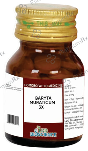 LDD Bioscience Baryta Muraticum 3X 25 gm