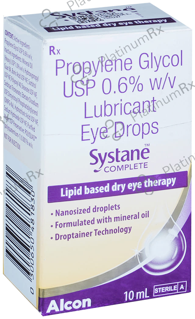 Systane Complete Lubricant 0.6% Eye Drop 10ml