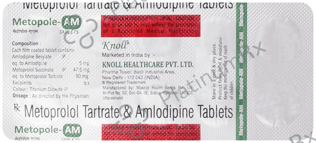 Metopole AM 5/50mg Tablet 10s