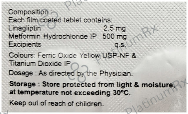 Juslina M 500/2.5mg Tablet 10s