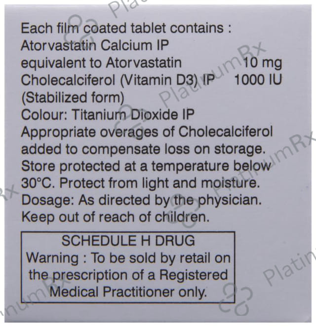 Tonact D 10 10/1000IU Tablet 10s