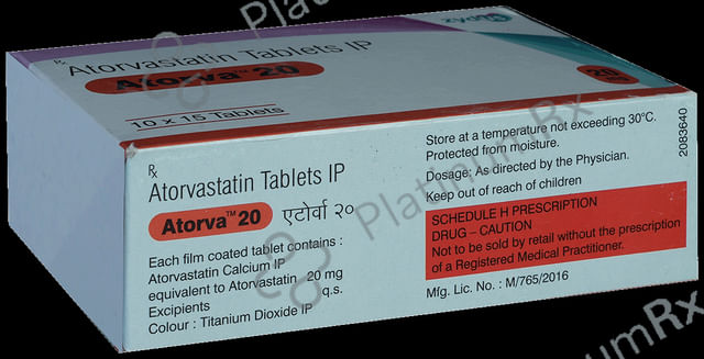 Atorva 20mg Tablet 15s