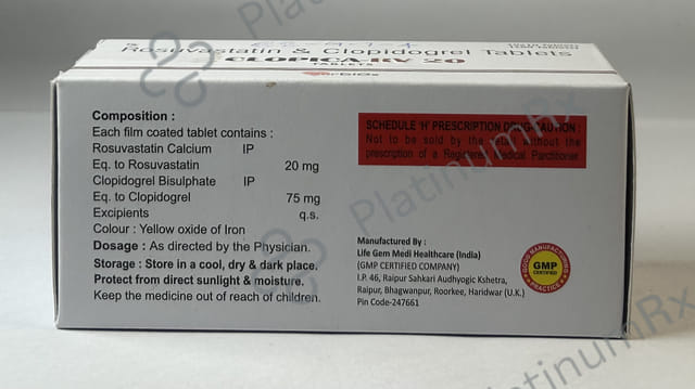 Clopica RV 20/75mg Tablet 10