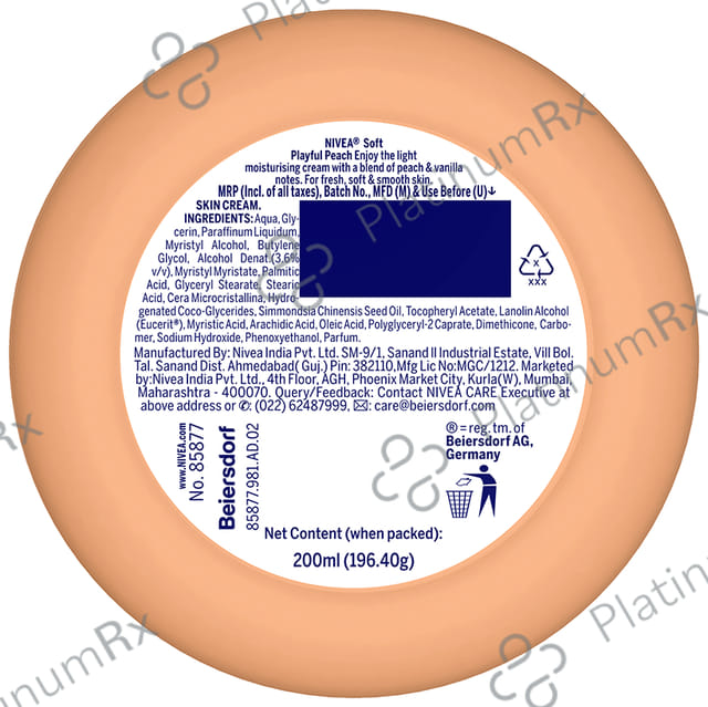 Nivea Nivea Soft Peach 200 ml