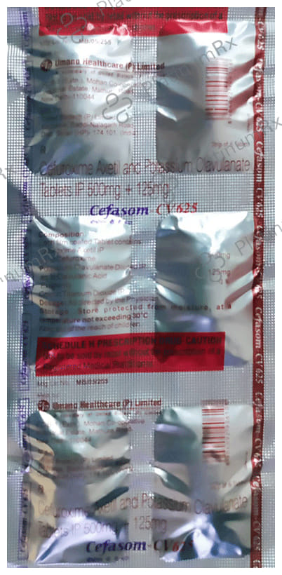 Cefasom CV 500/125mg Tablet 6s