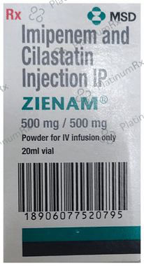 Zienam 500mg/500mg Injection