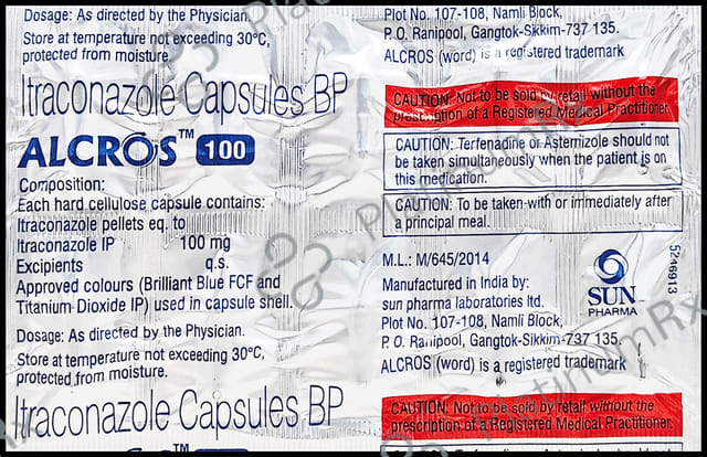 Alcross 100mg Capsule 10s