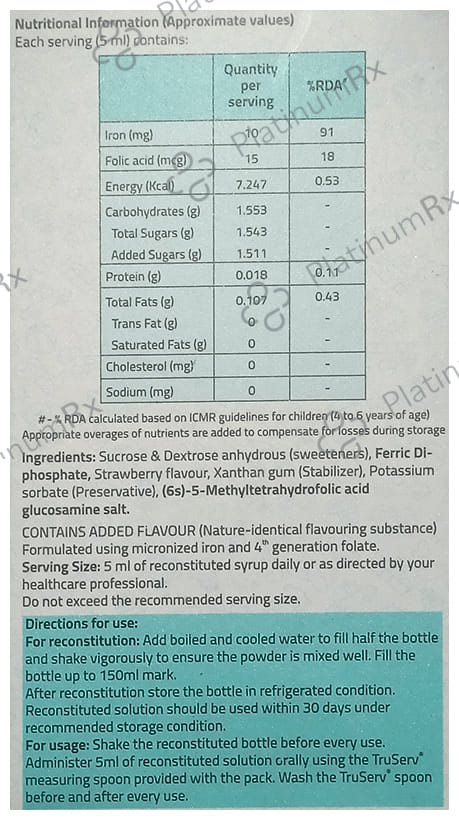 Tasiron Dry Strawberry Flavour Syrup 150ml