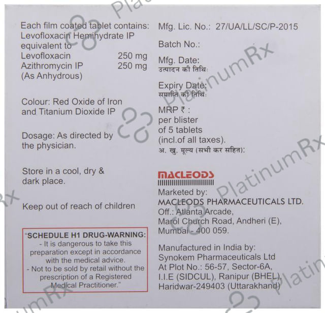 Levomac AZ 250 Tablet