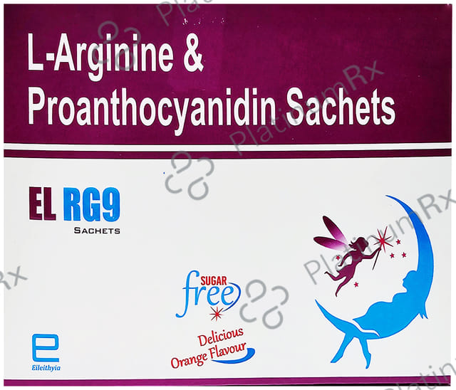 EL RG9 3000/75mg Sachet Delicious Orange Sugar Free 5gm