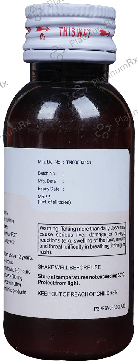 P 500mg Oral Suspension 60ml