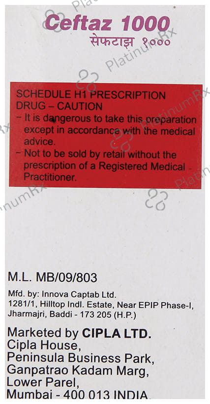Ceftaz 1gm Injection 1s