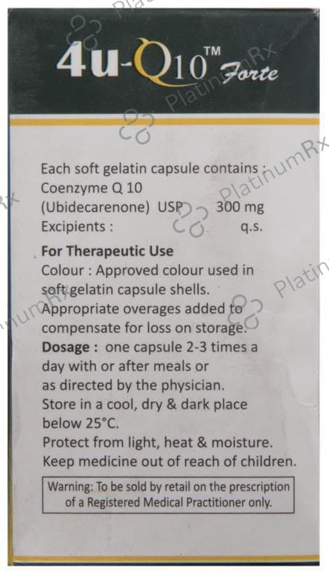 4U Q10 Forte 300mg Capsule 30s