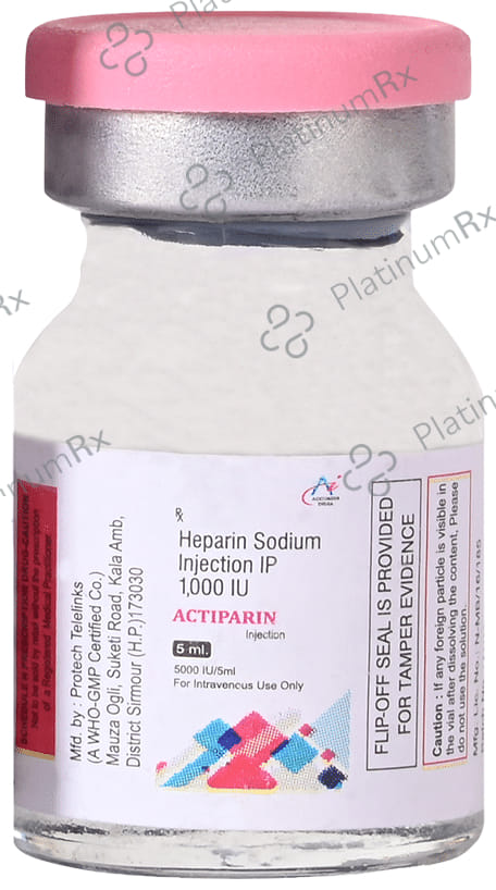 Actiparin 1000IU Injection 5ml