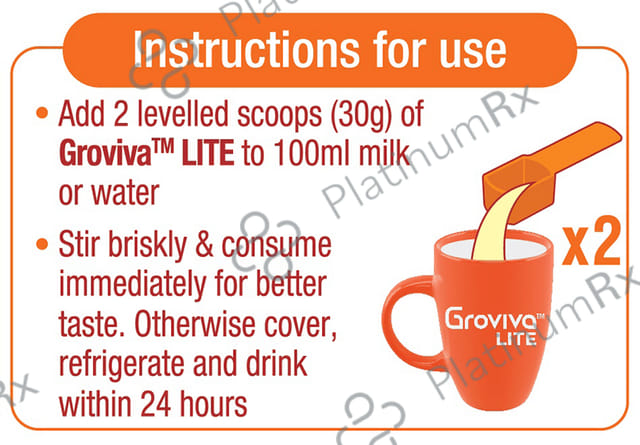 Groviva Lite Chocolate Flavour Powder 400gm