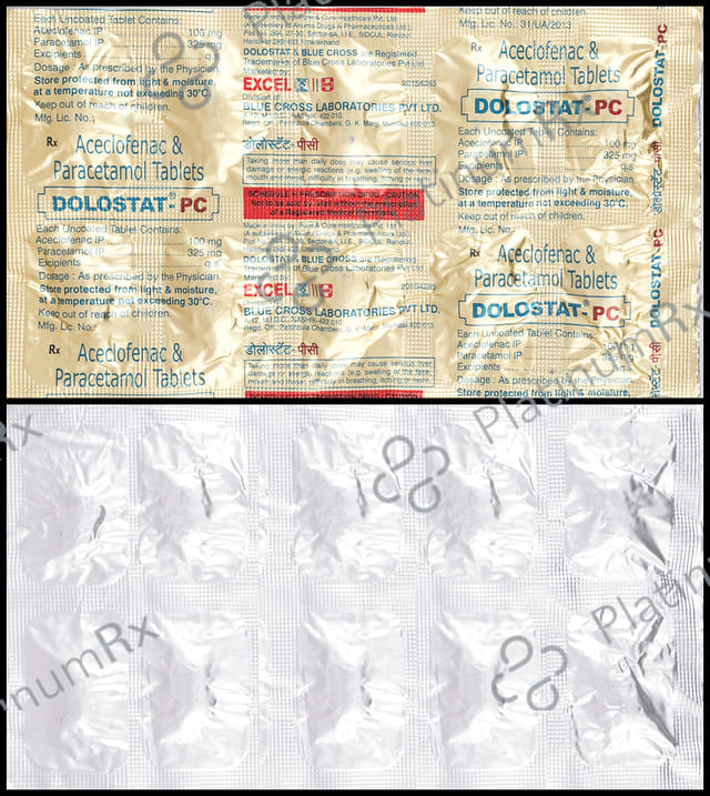 Dolostat PC 100/325mg Tablet 10s