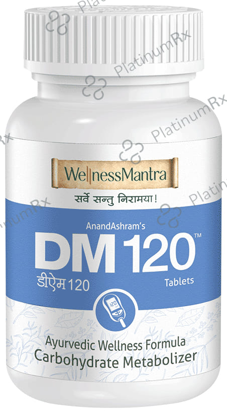 Wellness Mantra AnandAshram's DM 120 Carbohydrate Metabolizer Tablet 60 tablets