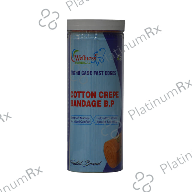 Wellness Surgical Ortho Care Fast Edges Cotton Crepe Bandage 15cm x 4m