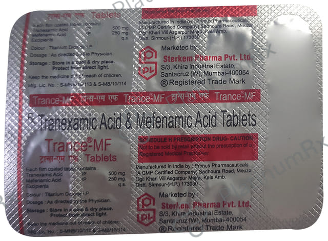 Trance MF 500mg/250mg Tablet