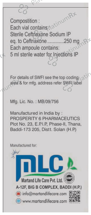 Ceftamart 0.25gm Injection
