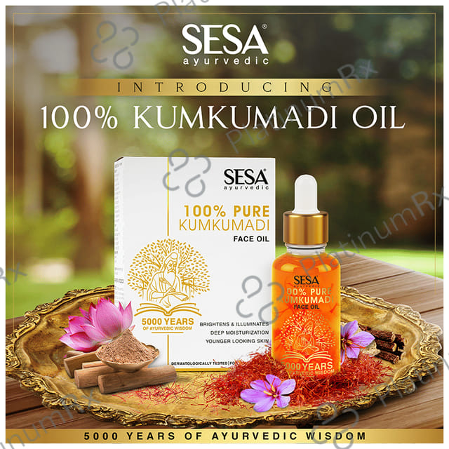 Sesa 100% Pure Kumkumadi Face Oil 15 ml