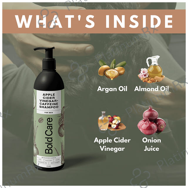 Bold Care Shampoo Apple Cider Vinegar+Caffeine Shampoo for Men